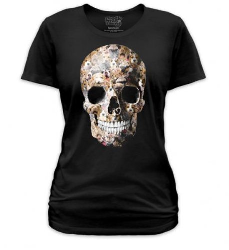 Goodie Two Sleeves Cute To Death Skull Women's T-Shirt